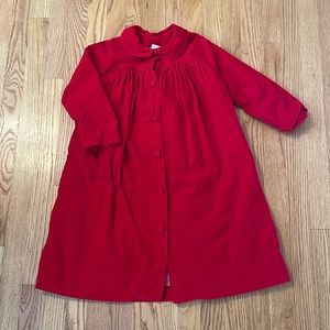 Kelly Kids Red Corduroy Long Sleeve Dress Girls Size Small 5-6